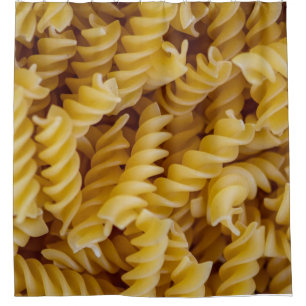 Pasta Fusilli Noodles Duschvorhang