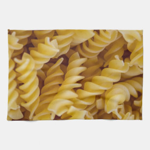 Pasta Fusilli Noodles Geschirrtuch