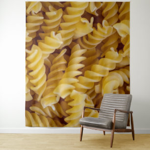 Pasta Fusilli Noodles Wandteppich