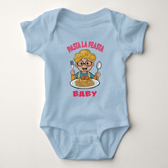 Pasta La Feasta Baby Baby Strampler (Vorderseite)