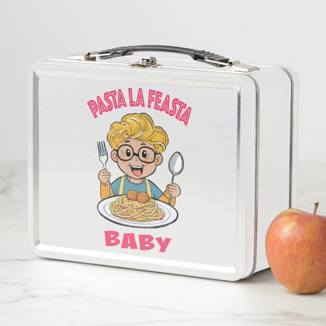 Pasta La Feasta Baby Metall Brotdose (Beispiel)