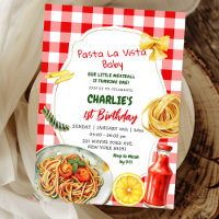Pasta La Vista Baby italienisches Thema Erster Geb