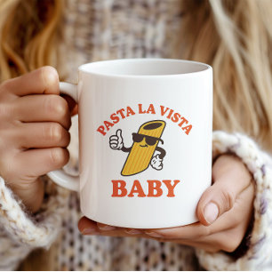 Pasta La Vista Funny Italienisches Pun-Geschenk Kaffeetasse