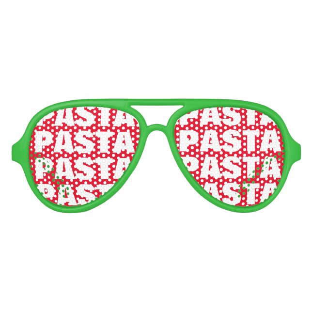 Pasta-Liebhaber Party Schattierungen. Brille der i Partybrille (Vorderseite)