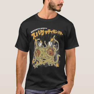 Pasta-Liebhaber Spaghetti-Monster-Anime T-Shirt