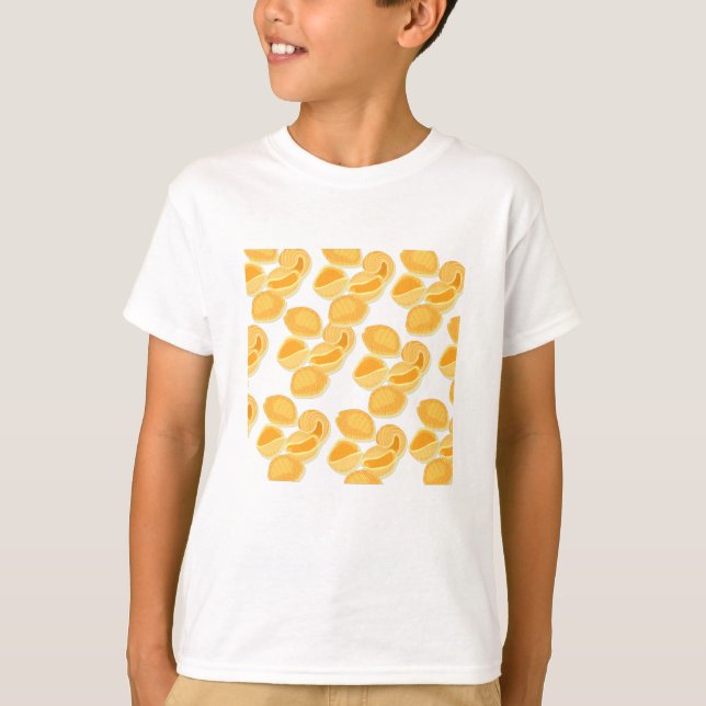 Pasta Pattern Pasta Lover Pasta Muster T-Shirt (Vorderseite)