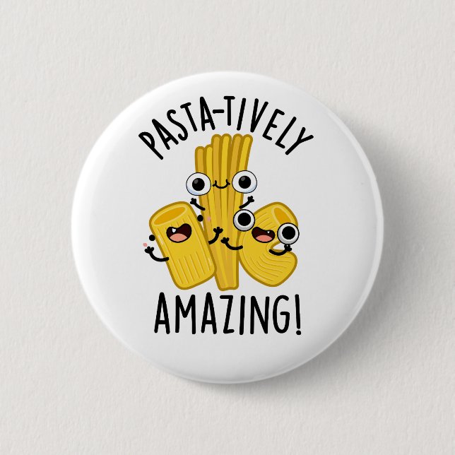 Pasta-Phantastische Pasta Pun Button (Vorderseite)