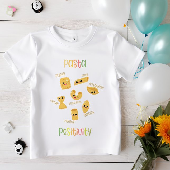 Pasta Positivity | Niedliche italienische Küche T-Shirt (Von Creator hochgeladen)