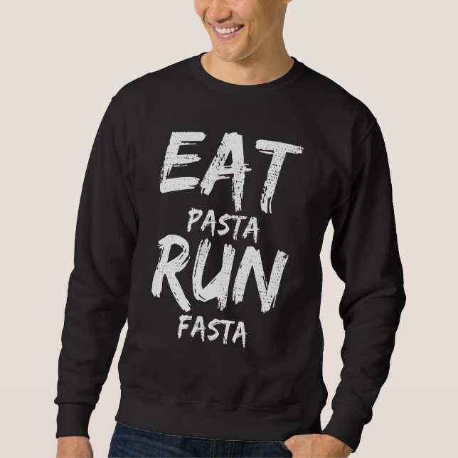 Pasta Running Vintag Sweatshirt (Vorderseite)