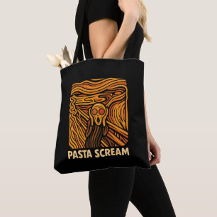 Pasta-Schrei-Kunst Schrei der Spaghetti Tasche