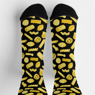 Pasta Shapes Italienische Küche Gemustert Socken