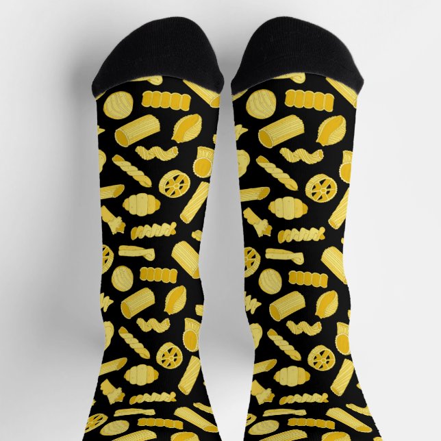Pasta Shapes Italienische Küche Gemustert Socken (Oben)