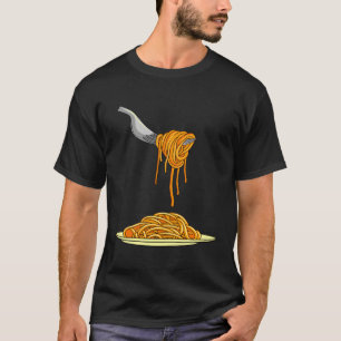 Pasta Spaghetti Noodles Italienischer Koch Gabel N T-Shirt