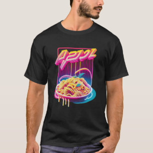 Pasta Synthwave 80er Retrowave Ästhetik T-Shirt