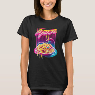Pasta Synthwave 80er Retrowave Ästhetik T-Shirt