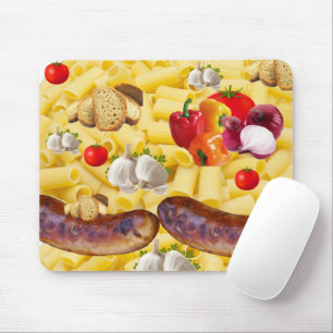 Pasta Tomato Brot Maus Pad! Mousepad