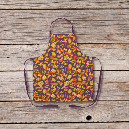 Pasta und lila Gemüse Schürze