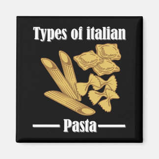 Pasta-Variationen italienische Zutaten Magnet