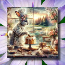 Pasta Watercolor Niedlich Country Koch Bunny Oaste