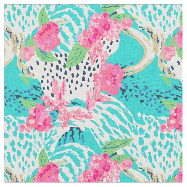 Pastagerichten mit Blume Stoff (Nahaufnahme)