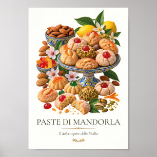 Paste di Mandorla – Vintage italienisches Dessert Poster