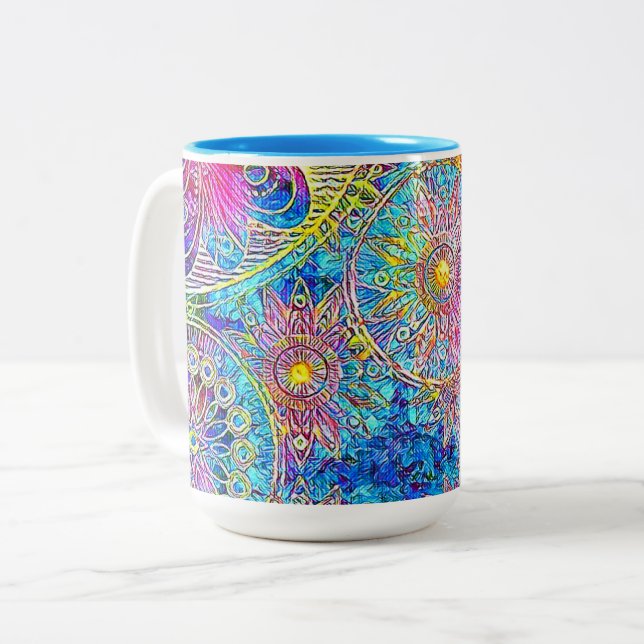 Pastel 15 oz Mug à deux tons (Devant gauche)
