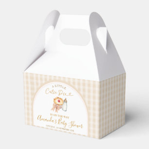 Pastel A Little Süsse Pie Gingham Fall Baby Dusche Geschenkschachtel