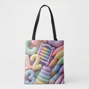 Pastel-ABC-Lern-Flash - Aufgeblasenes 3D-Bildungsm Tasche
