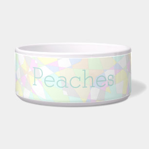 Pastel Abstract Design Dog Food Bowl - HAMbWG Napf