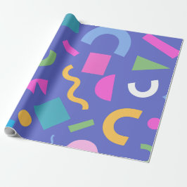 Pastel Abstract Shapes Pattern Design Geschenkpapier