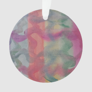 Pastel Abstrakt Art Acrylic Ornament