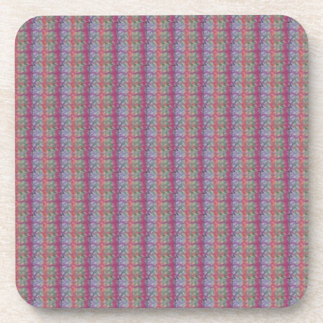 Pastel Abstrakt Art Hard Plastic Untersetzer (Vorderseite)