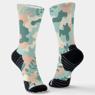 Pastel Abstrakt Camouflage Socken