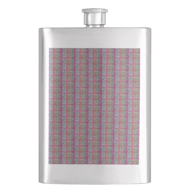 Pastel Abstrakt Classic Flachmann (Vorderseite)