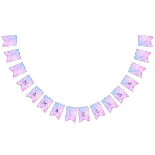 Pastel Abstrakt Elegant Chic CUSTOM BABY SHOWER Wimpelkette