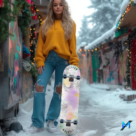 Pastel Abstrakt Halftone Skate Deck Skateboard