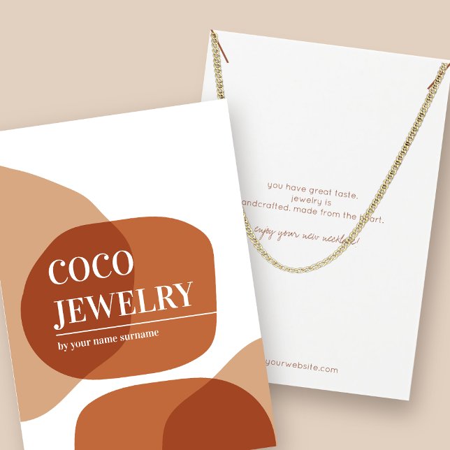 Pastel Abstrakt Necklace Juwelier Display Card (Von Creator hochgeladen)