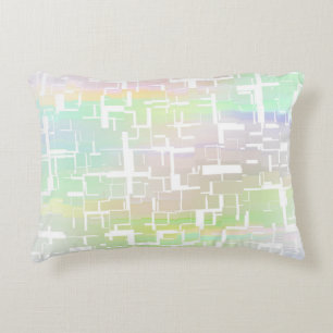 Pastel Abstraktes mehrfarbiges Muster Dekokissen