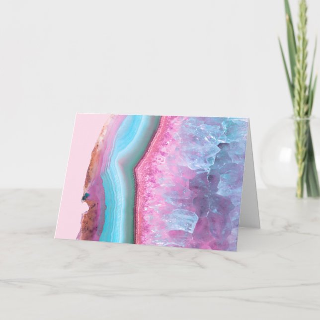 Pastel Agate Karte (Vorderseite)