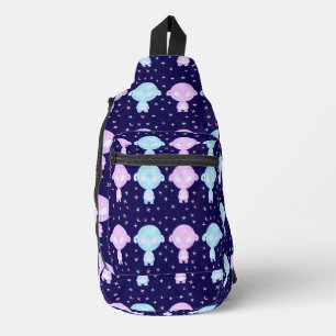 Pastel Alienzwillingsschwestern Süße kosmische K Crossbody Bag