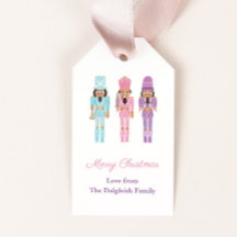 Pastel American Nutcrackers Happy Holidays
