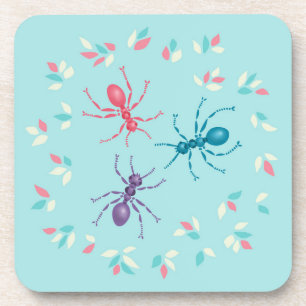 Pastel Ants Insect Lover Getränkeuntersetzer