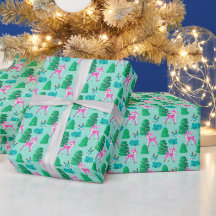 Pastel Aqua Vintag Retro Weihnachtsmann