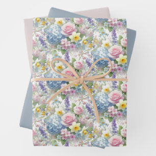 Pastel Aquarelle Printemps Fleurs Papier d'envelop