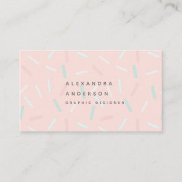Pastel arrose pâle Carte de visite