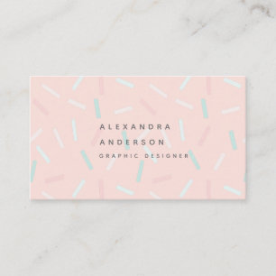 Pastel arrose pâle Carte de visite