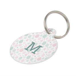 Pastel Artistic Raindrops Personalisiert ID Dog Ta Haustiermarke