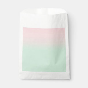Pastel Ästhetik verschlungene rosa Minze grün Geschenktütchen