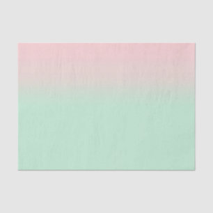 Pastel Ästhetik verschlungene rosa Minze grün Seidenpapier