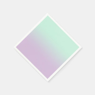Pastel ästhetische Minze und Lilac Gradient Ombre Serviette